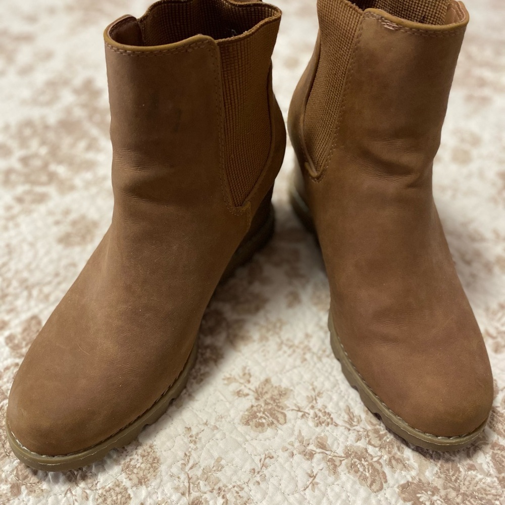Target Brown Ankle Boots with Suede Finish